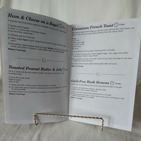 Hamilton Beach Meal Maker Express Grill Recipe CookBook Bilingual French English - Picture 5 of 9